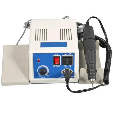 Micromotor Hand Kit For Jewelry Lab Work With Right And Left Turning Non Stage Speed System Foot On Off Switch Compact Control Box