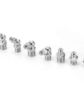 Heavy Duty Brass Zerk Grease Nipple Fittings Kit, 45 Piece Industrial Grade Lubrication Fittings Assortment With M6 M8 And M10 Sizes