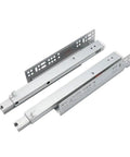 Heavy Duty Undermount Drawer Slides Pair Premium Grade Concealed Bottom Mount Glide Rails silver steel construction and smooth extension