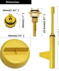 Metal Transmission Oil Filling Tool For Mercedes Benz 725.0 9 Speed 9G Tronic Transmission Oil Change Adapter dimensions