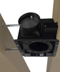 Ultra Quiet 140 CFM Bathroom Exhaust Fan With 1.0 Sone Operation 6 Inch Duct For Rooms Up To 140 Sq Ft Stainless Steel