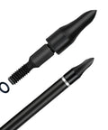 Field Points Kit With O Rings 100 And 125 Grain Arrow Tips For Carbon Arrows Screw In System black tips close-up