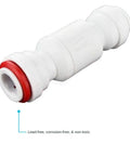 3/8 Inch Imperial Push On Check Valve Plastic Plumbing Fitting Blocks Backflow Cold For Reverse Osmosis Ice Makers And Hydroponics quick hook up design