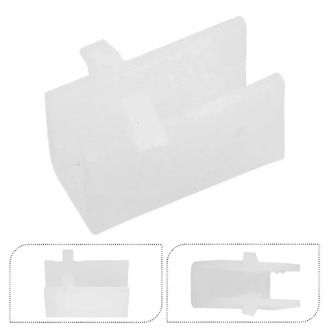 Adjustable Cabinet Clip Supports For Shelves And Racks, Sturdy Plastic Shelf Holders, close-up view of a single clip