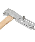 No Sweat One Hand Nail Setup Game Changing Magnetic Face Roofing Hatchet With Solid Forged Steel Head And Handy Utility Blade Sweet For Quick Dry In And House Wrap Projects That Contractors Straight Up Adore, close-up view.