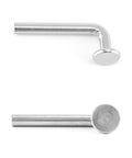 Universal Pallet Rack Safety Bolts Set, Built to Last Heavy Duty Drop Pins For Shelving Systems, J Bolt Design, Galvanized, Side View