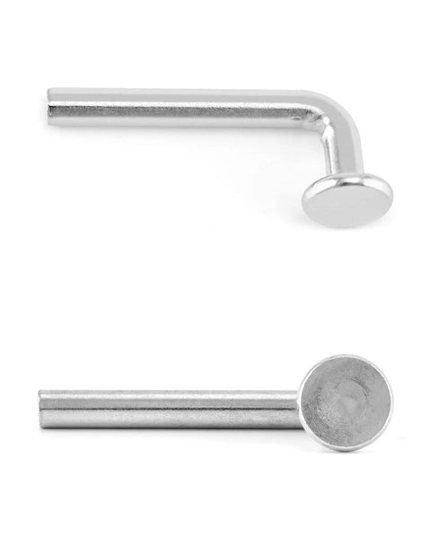 Universal Pallet Rack Safety Bolts Set, Built to Last Heavy Duty Drop Pins For Shelving Systems, J Bolt Design, Galvanized, Side View