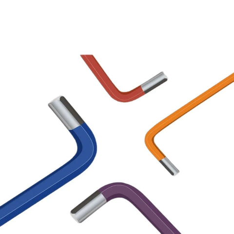 Top Notch Metric Ball End Hex Key Set With Heavy Duty Allen Wrenches For Tough Repairs And Precise Tightening In Hard To Reach Spots Around The Garage Or Shop, colored metal keys