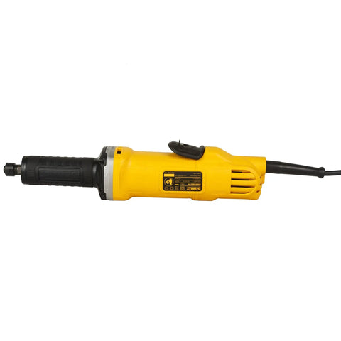 Corded Die Grinder 1-1/2 Inch Wheel, 4.2 Amp, 25,000 RPM Powerhouse For Metal Grinding, AC/DC Capable, yellow body, side view