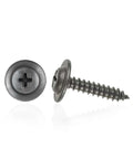 50-Pack Black Sheet Metal Screws Heavy-Duty 8 By 0.75 Inch Phillips Pan Head Trim Screws With Half Inch Outside Diameter Loose Washer