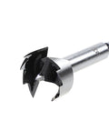 Sweet Setup 16 Piece Forstner Drill Bit Set Nailed It Precision Hole Cutters, close-up view of a flat bottom drill bit, steel material.