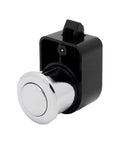 Push Button Cabinet Lock Latch Easy DIY Install Spring Pop Button Release Durable ABS Base Corrosion Resistant Plastic Sturdy Construction