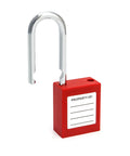 Red Lockout Safety Padlocks Set Of 2 With 4 Keys One Worker One Lock One Key Policy Writable Label Non Conductive Thermoplastic Open