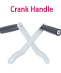 Upgraded Universal Winch Handle With Comfort Grip for trailer winches, marine gear, and sailboats shown in crossed position