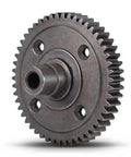 Heavy Duty Steel 50-Tooth Spur Gear, 0.8 Metric Pitch, 32-Pitch Compatible for RC Cars, angle view