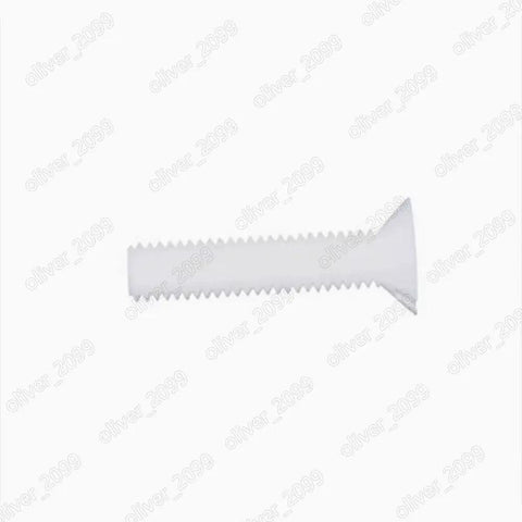 Pro Grade PTFE Plastic Countersunk Flat Head Slotted Screw M3, tough white fastener for custom rigs and assemblies.