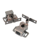 Double Roller Cabinet Latch For Doors And Drawers, Heavy Duty Locking Catch In Multicolor Finish, Easy Install shown on white background