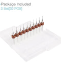 PCB Drill Bits Set Zero Point Five Millimeter Cutting Edge Tungsten Carbide One Eighth Inch Shank in plastic case