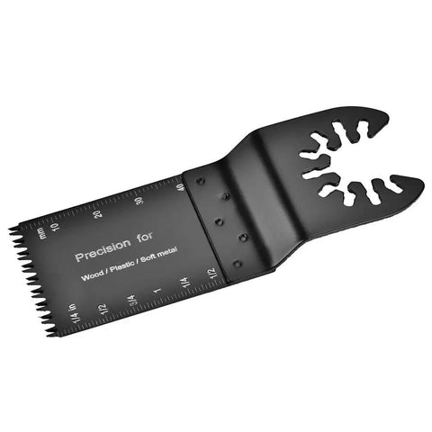 32mm HSS Oscillating Saw Blade for Wood Plastic Soft Metal with Depth Markers, Universal Fit Tool Blade Close-up