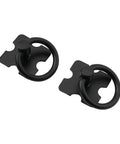 Vintage Style Drawer Pulls With Square Back Plate Old School Charm For Wooden Furniture Retro Hardware For Dresser Chest And Cupboard Doors 2 Pack Black