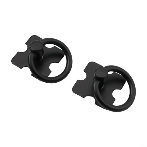 Vintage Style Drawer Pulls With Square Back Plate Old School Charm For Wooden Furniture Retro Hardware For Dresser Chest And Cupboard Doors 2 Pack Black