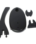 Vertical Sword Stand For Samurai Katana And Wakizashi Display In All Black Wood Swan Shape Holder 28 By 58 Cm components