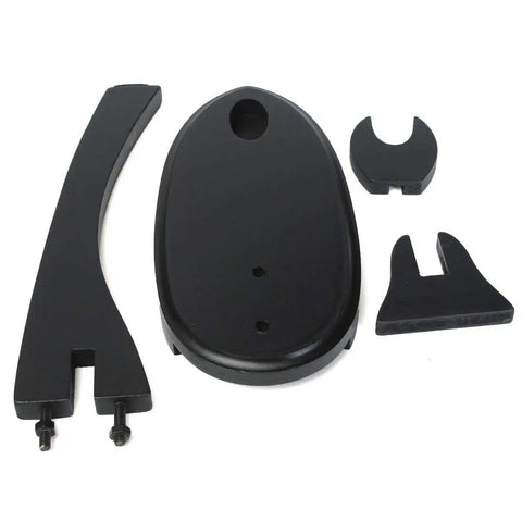 Vertical Sword Stand For Samurai Katana And Wakizashi Display In All Black Wood Swan Shape Holder 28 By 58 Cm components