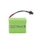 Two Pack AA 7.2V 2800mAh NiMH RC Battery Pack With SM2P Plug And USB Charging Cable For Toy Tanks RC Cars Trucks And Construction Equipment