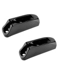 Pair Nylon Locking Rope Tensioner Cleats For Boats And Yachts, Easy To Use Marine Rigging Gear To Keep Sail Lines Taut And Saltwater Ready, Adjustable Cord Clamp Fits Ropes Up To 4mm, Solid Sailboat And Canoe Accessories, black nylon pair