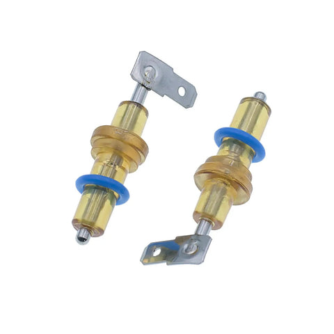 Dead Nuts Accurate Dual Boiler Probes With Watertight Seals Compatible Replacement For Breville Sage Espresso Fits BES920 BES980 BES990 showcasing two brass temperature probes with blue O rings.