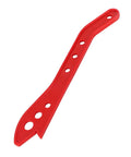 Safety Push Block And Push Stick For Table Saws And Routers, red ABS push stick for carpentry, side angle view