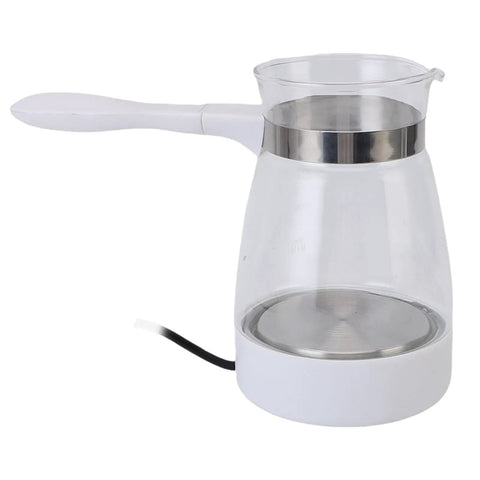 Turkish Coffee Maker Electric Pot 600ml Kettle For Tea And Coffee Yellow Glass 110V US Plug Easy Home Brew Machine