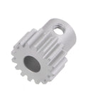 16T aluminum spur gear for RC cars, 6mm bore.