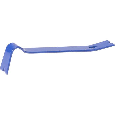 Compact Five And A Half Inch Pry Bar Nail Puller For DIY Pros And Handymen Made In The USA Chrome Plated Tempered Steel Blue