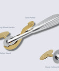 Ring Remover Jewelry Cutter For EMTs And Fire Rescue Pros, Sturdy Stainless Steel Wheel Blade With Finger Protection, gold plated handle