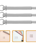 10 Sets Stainless Steel Folding Fan Rivets And Nuts Repair Kit For Paper Decorative And Dance Fans DIY Friendly Pro Grade Durable Fasteners For Quick Fixes And Smooth Operation And Long Lasting Performance, stainless repair parts