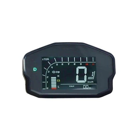 Digital display for QS120 Mid Drive Motor 2000W Belt Conversion Kit For Electric Bikes showing speed, battery, and trip details.