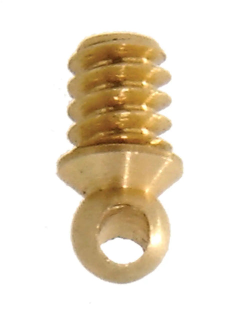 Top Shelf Cross Drilled Brass Screw With Six Thirty Two Thread And Five Thirty Two Inch Length Unfinished Fastener for hanging prisms.