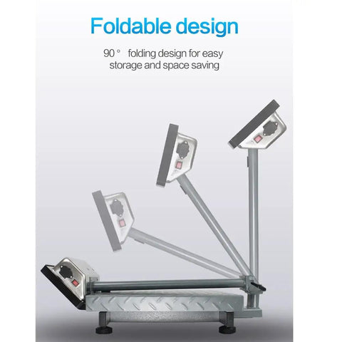 Foldable design of Top Tier Heavy Duty Digital Floor Scale With Crisp Lcd Display And Precision Load Cells For Luggage Shipping And Grocery Hauls Plug In Or Power Up For No Cap Accurate Readings Straight Up Reliable Gear.