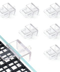 Solid As A Rock Aquarium Lid Clips, Transparent Abs Plastic Rimless Fish Tank Brackets attached to a rimless tank lid.