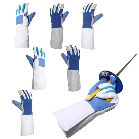Fencing Gloves For Foil And Epee Non Slip Grip Breathable Lightweight Hand Protection Gear For Adults And Youth Training, multiple views