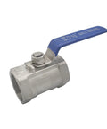 Rock Solid SS304 Stainless Steel Female BSP Ball Valve For Dang Tough Water Flow Control quarter turn valve with blue handle