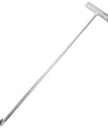 Heavy Duty Stainless Steel T-Shaped Manhole Cover Lifting Hook For Rolling Shutter Doors, 19.7 Inch Reach, Industrial Grade Pulling Tool