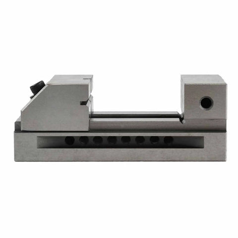 Side view of Fast Clamp 2-Inch High-Precision Machine Vise for Metalworking, Precision Grinding, EDM and Wire Cut, Surface Vise.