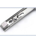 Close-up of Stainless Steel Foldable Shelf Brackets Wall Mounted 2 Pack Triangle Corner Supports mechanism detail