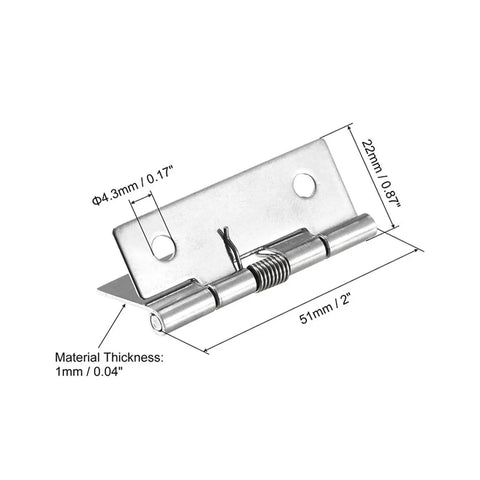 Rotating Concealed Door Hinges Set Of 2 With Self Closing Spring Stainless Steel Adjustable Speed Heavy Duty with measurements