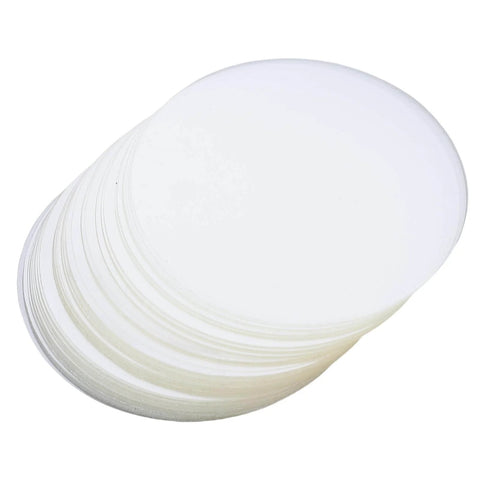 Stack of Clear Circle Mylar Protective Sheets For Badges Pins And Fridge Magnets Round Protector Film Scratch Resistant Shield DIY