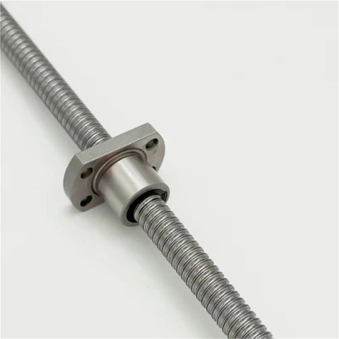 1 Piece Mini Ball Screw With SFK Nut For 3D Printers, Precision Thread, 6mm 8mm 10mm Options, 100mm To 200mm Lengths, Heat Treated Steel Build