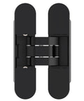 Black Invisible Door Hinge With 180 Degree Swing Heavy Duty Concealed Hinge Supports Up To 135lb Three Way Adjustable