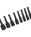 Beefy Tap Socket Adapter Set For Screw Taps With Quarter Inch Hex Shank Extension Bar Metric Thread Holder Alloy Steel Kit